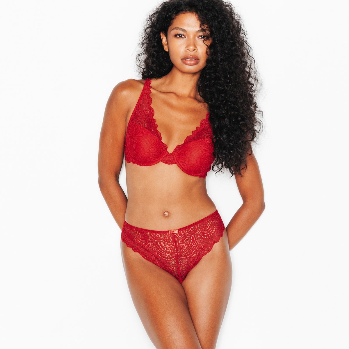 Culotte DENTELLE rouge, ROUGEGORGE LINGERIE