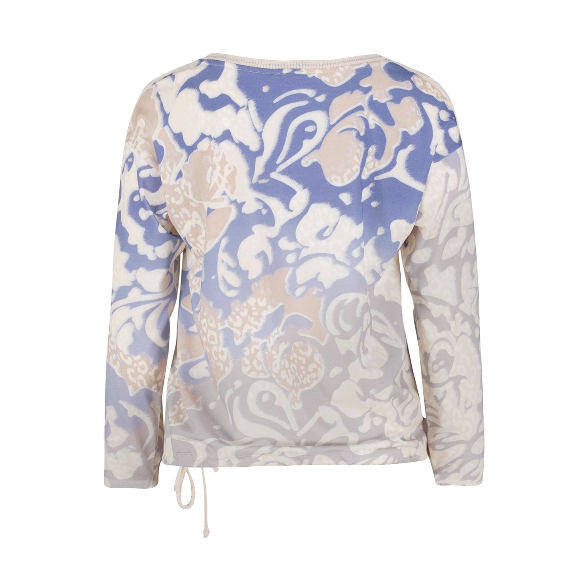 Haut casual à cordon coulissant sous tunnel bleu/beige, BETTY BARCLAY