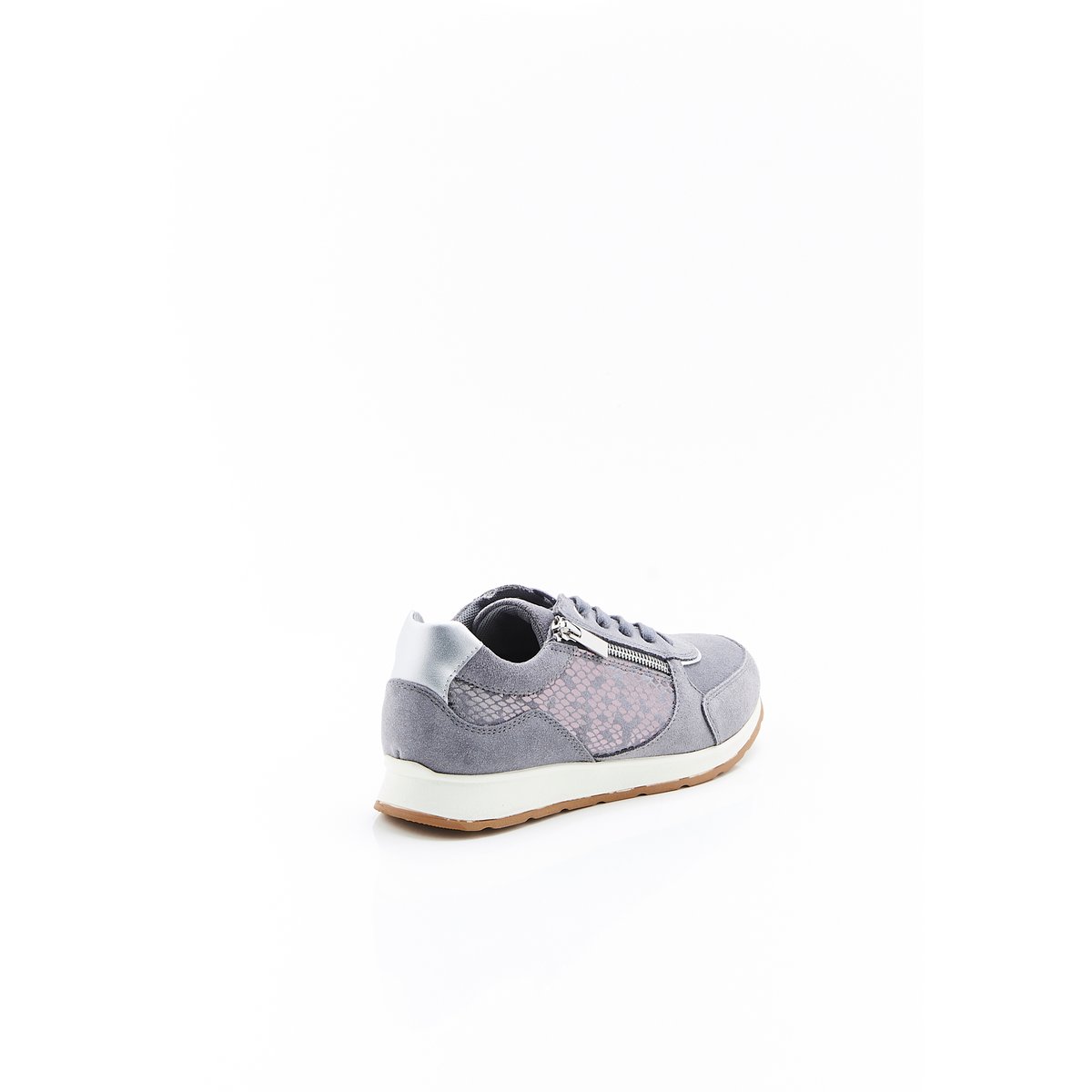 Baskets Amortyl détails animaliers gris, DAMART