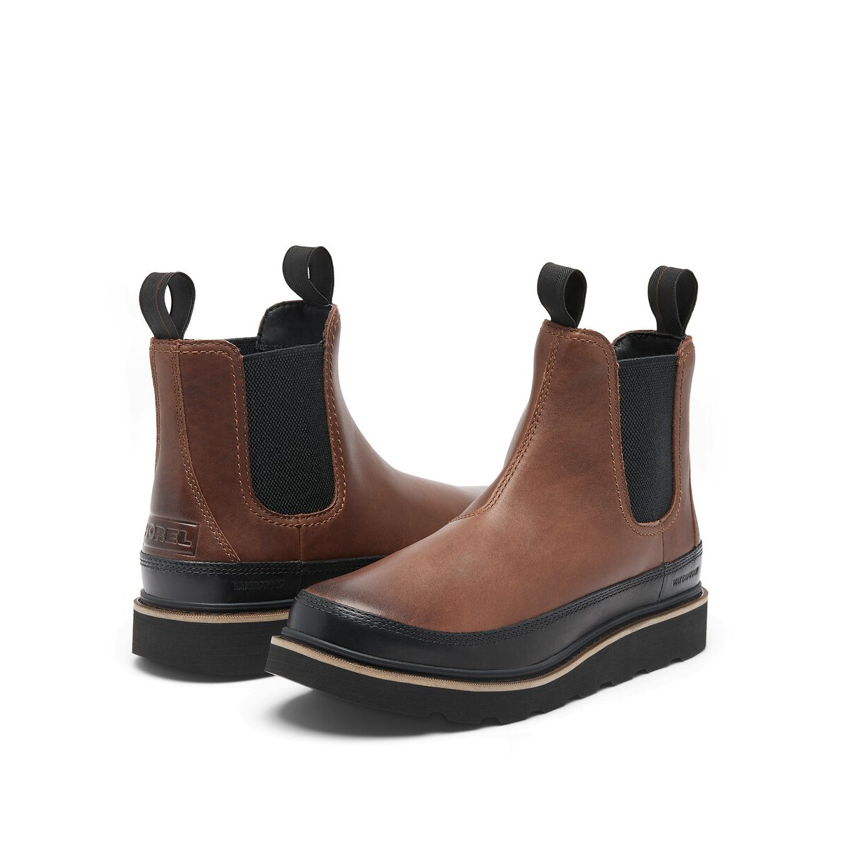 Boots Chelsea imperméables SLABTOWN 62'™ tabac, SOREL