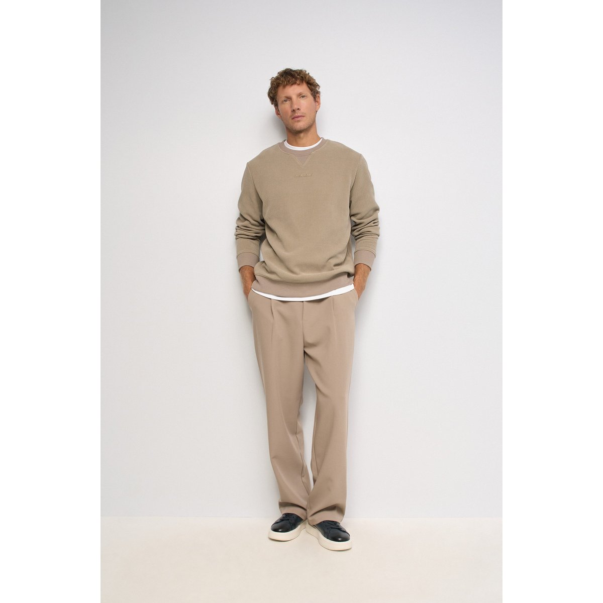 PULL TEXTURÉE beige, SALSA JEANS