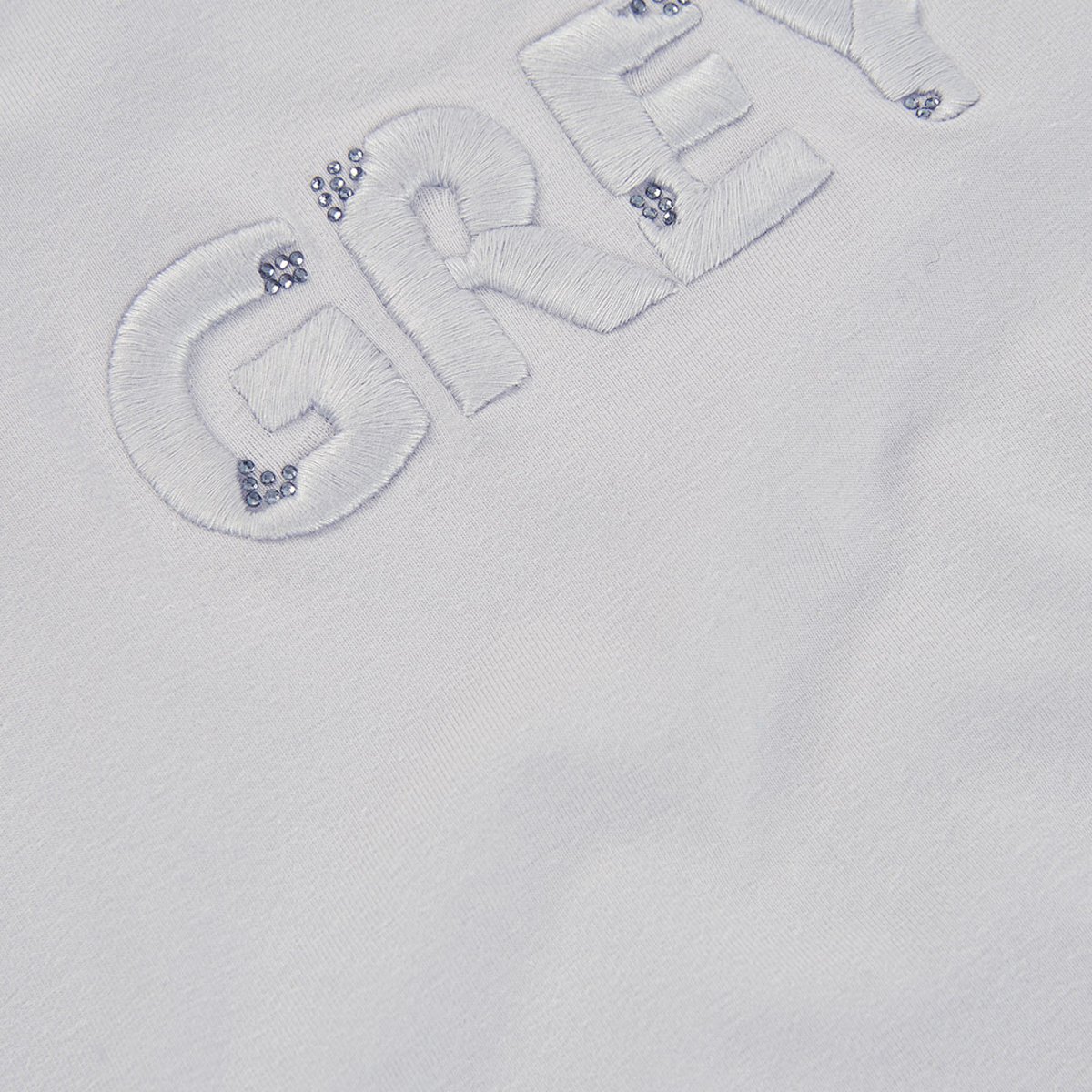 T-shirt en maille fille avec lettres blanc, BOBOLI
