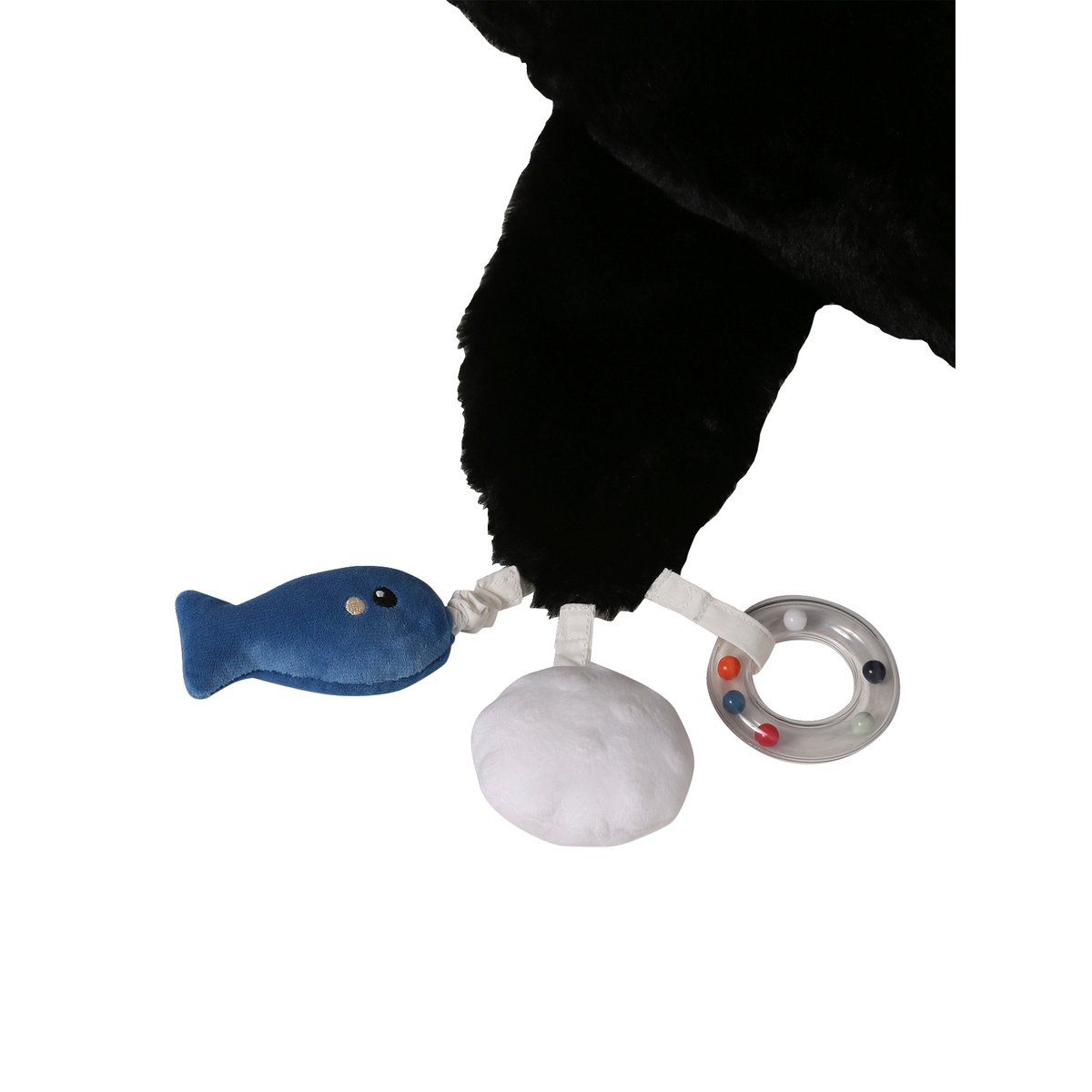 Grande peluche d'activités pingouin BANQUISE blanc, VERTBAUDET