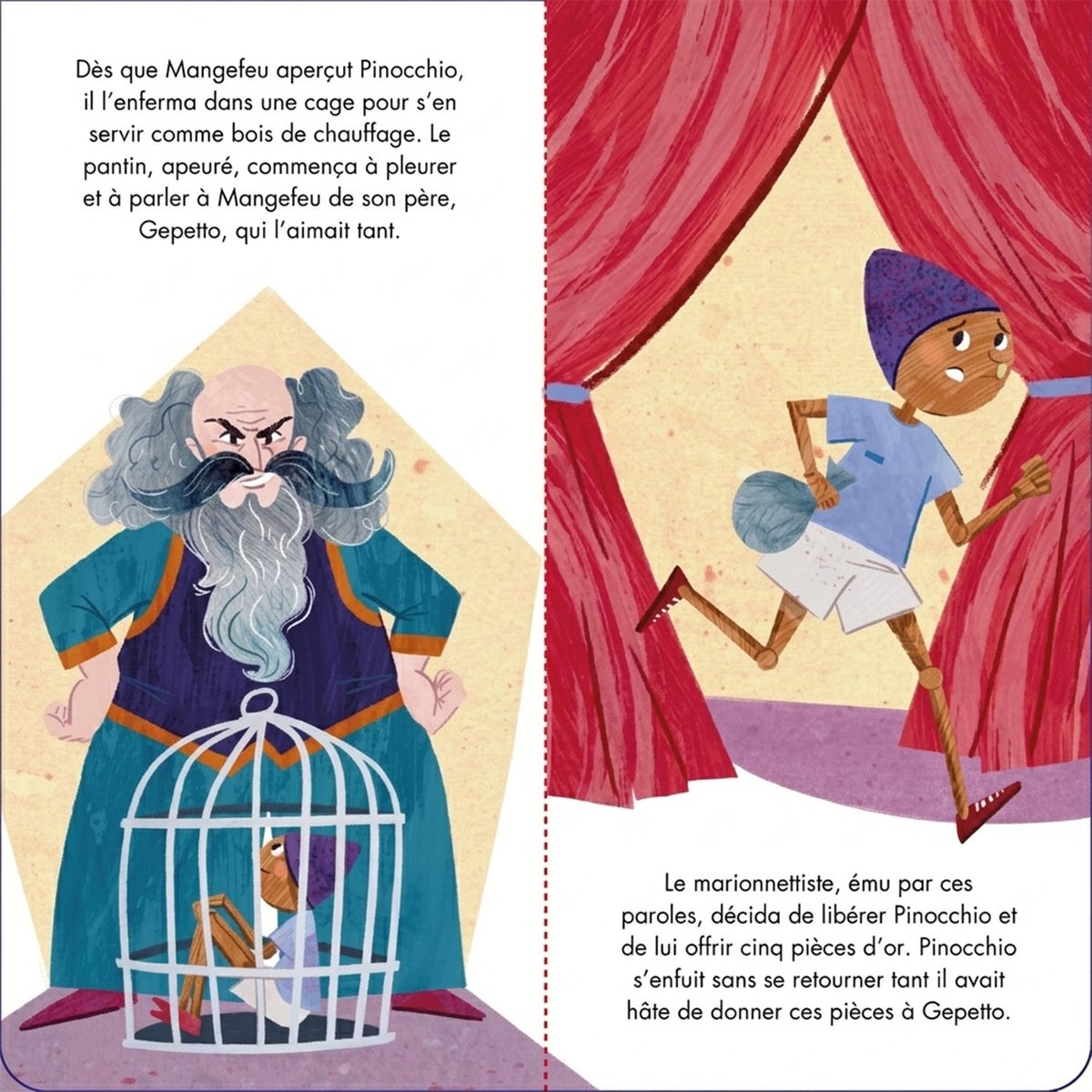 Puzzle et livre enfant Pinocchio jaune, SASSI