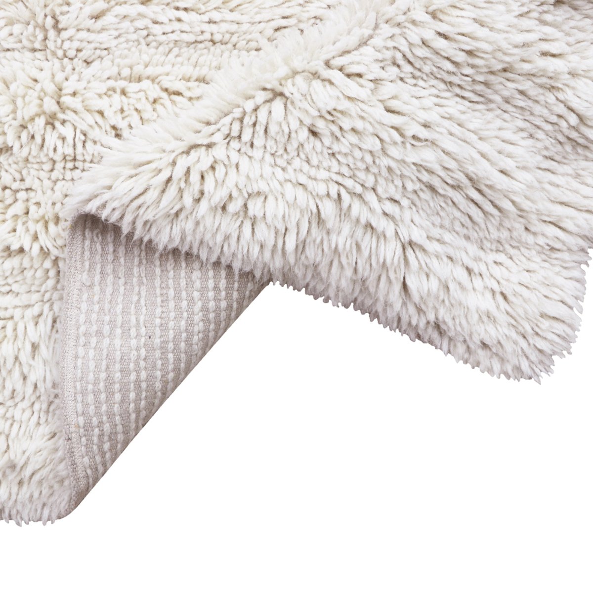 Tapis à laine Rectangulaire Dunes SHEEP OF THE WORLD blanc, LORENA CANALS