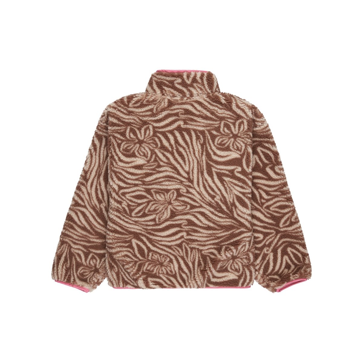 Polaire à zip LIKE ELECTRICITY. beige parchment animal floral big, ROXY