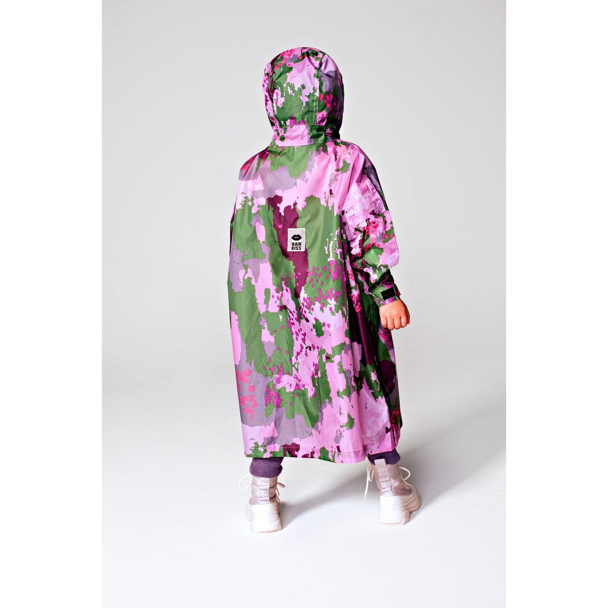 Poncho de pluie imperméable DIGI SPRING CAMO multicolore – camouflage, RAINKISS