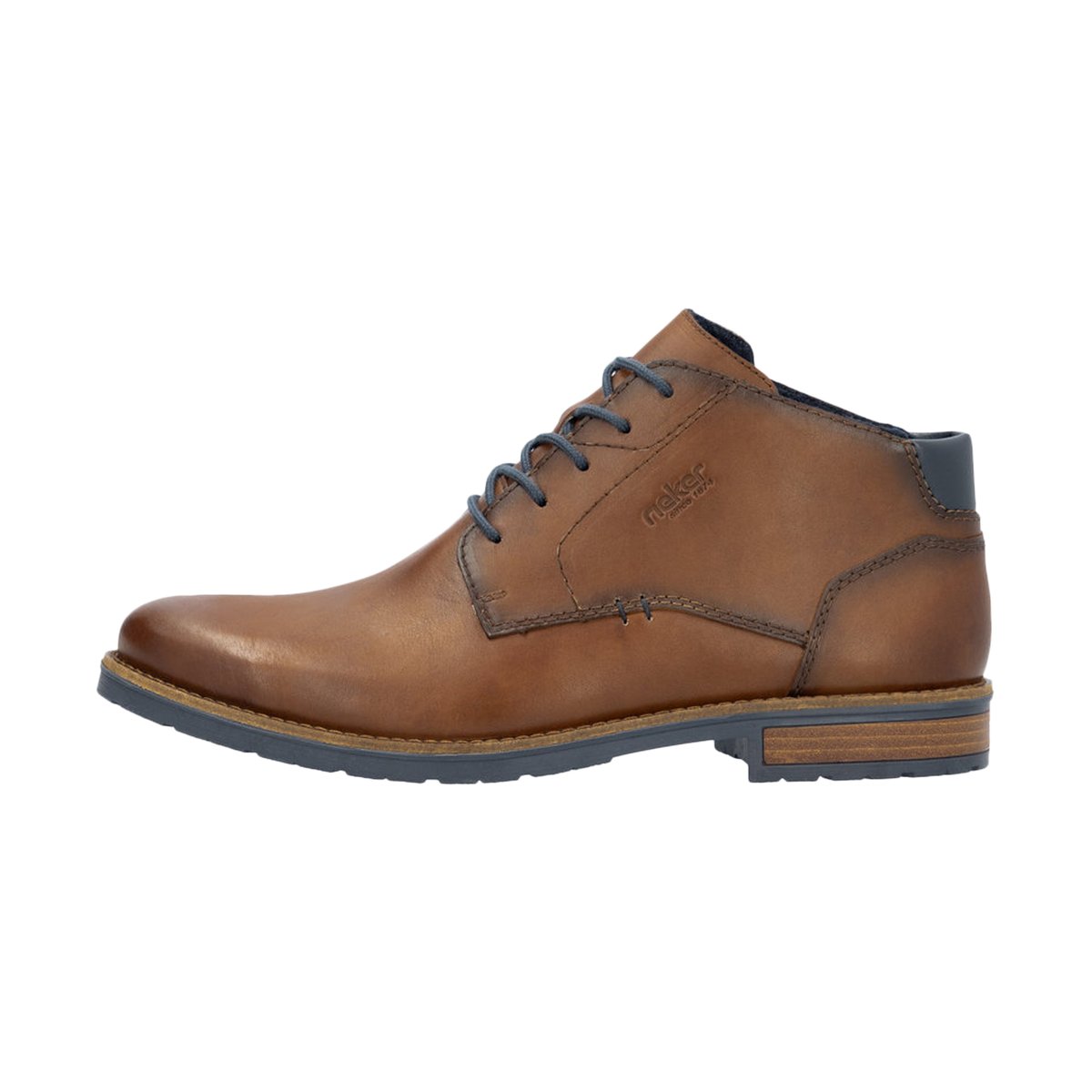 Derby Montante Cuir Bogota marron, RIEKER