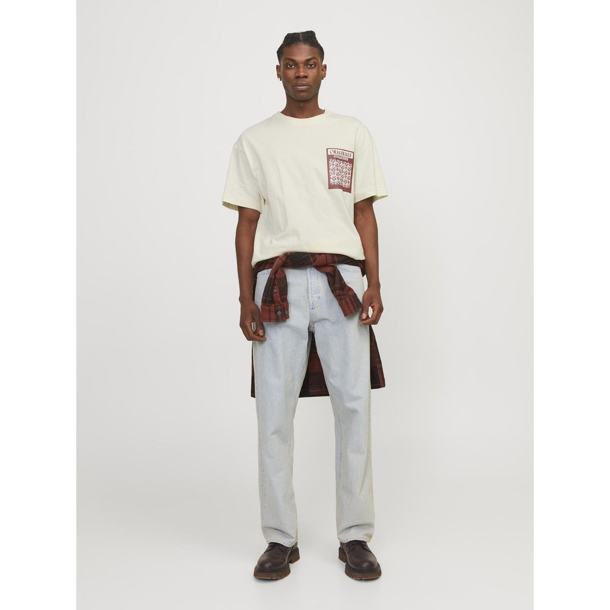 T-Shirt buttercream, JACK & JONES