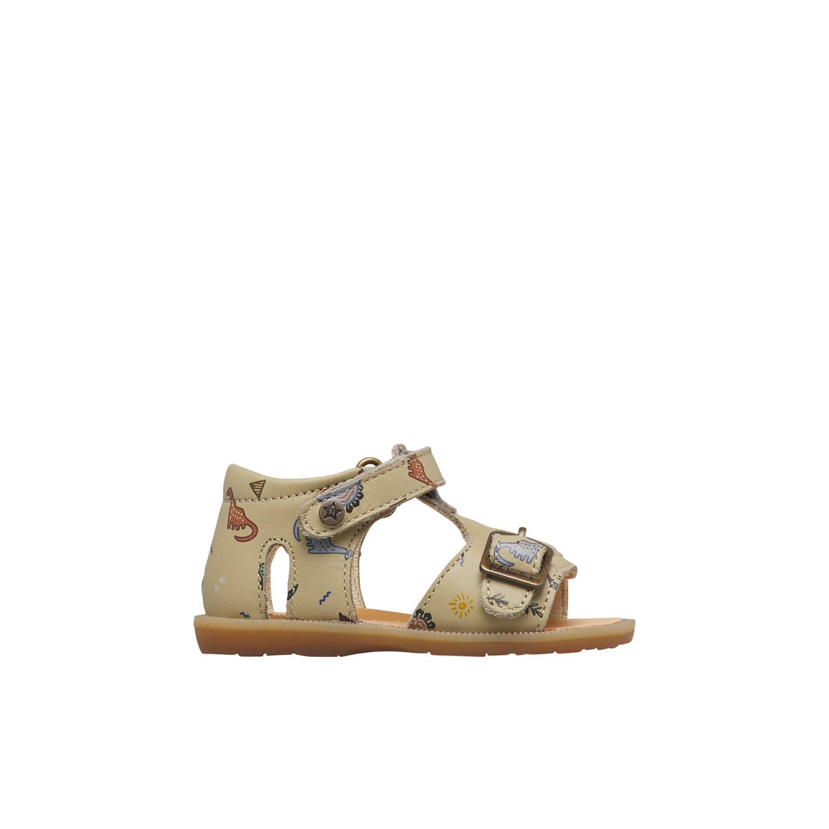 Sandales en cuir QUARZO gris-, NATURINO