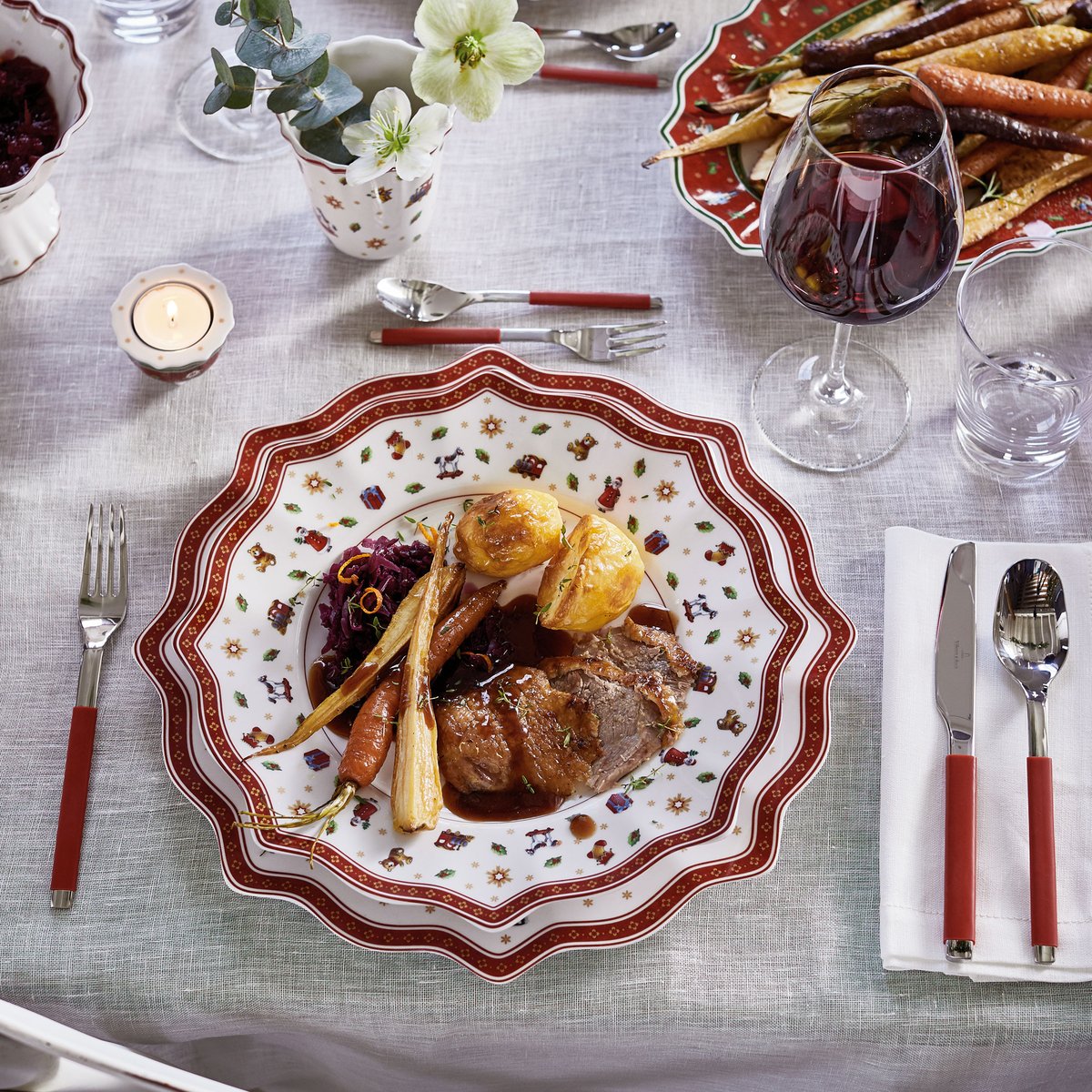 Assiette D'accueil TOY'S DELIGHT rouge, VILLEROY & BOCH