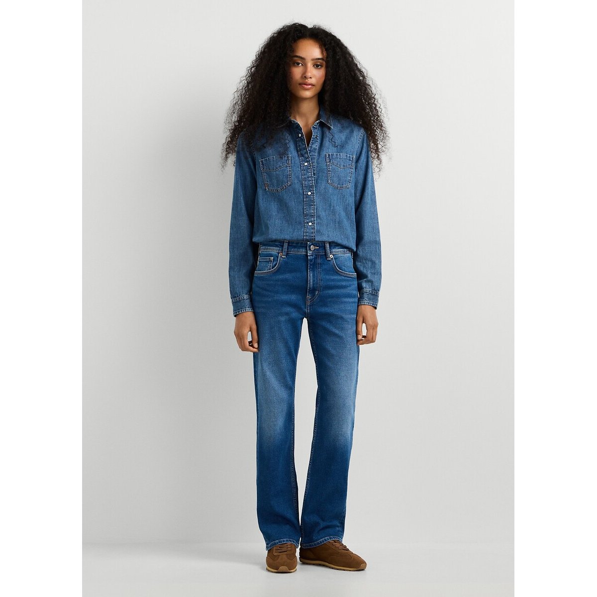 Jean droit taille standard, Arrow denim bleu foncé, PEPE JEANS