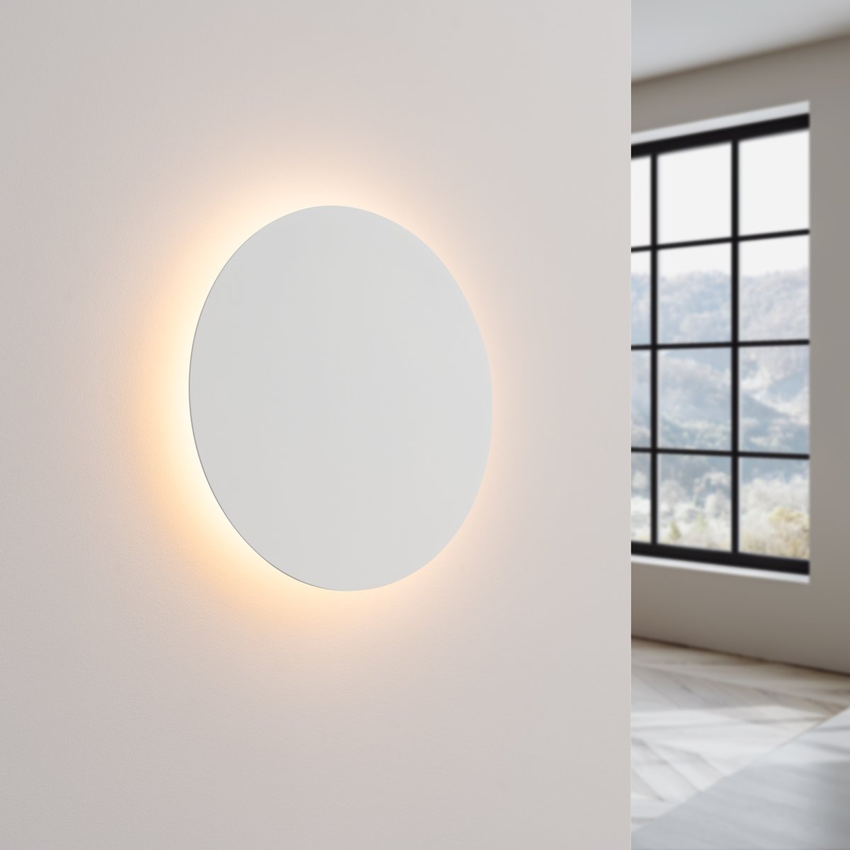 Applique murale Acier Blanc LED 1 Borgen blanc, EDEN