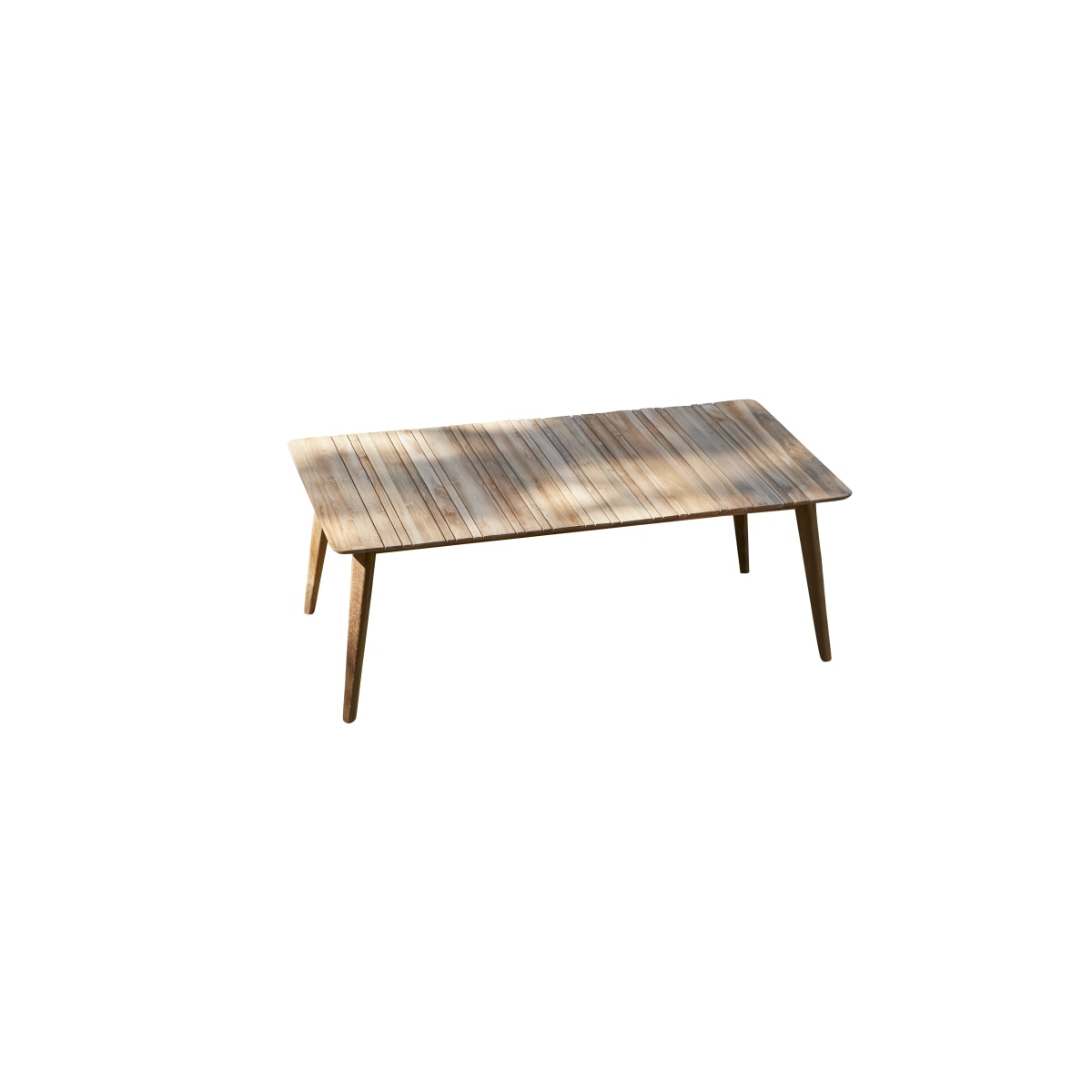 Table de jardin en Teck massif, KATRINE naturel, TIKAMOON