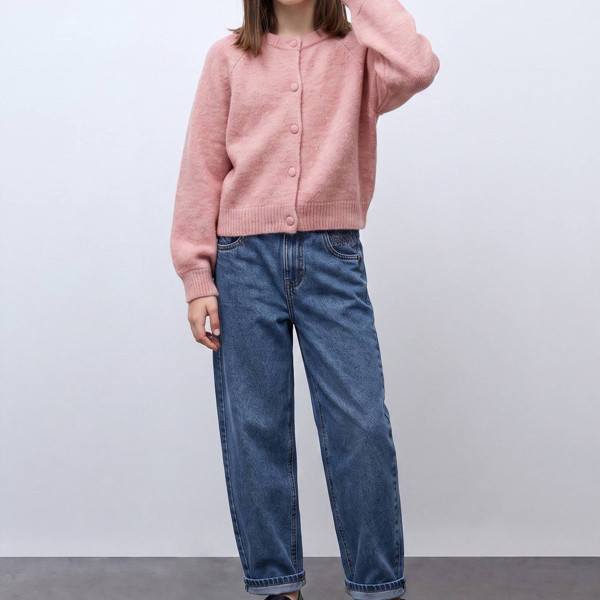 Cardigan uni soie, MONOPRIX