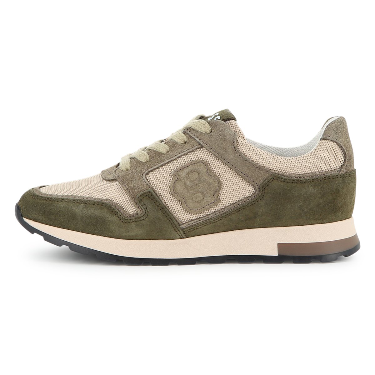 Baskets basses à lacets olive, BOSS KIDSWEAR