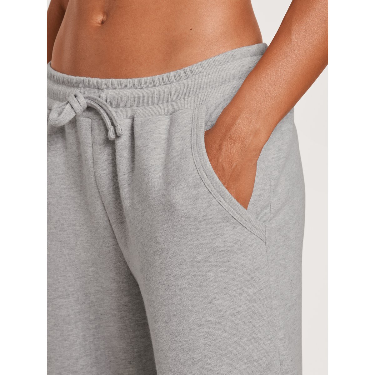 Pants avec poignets, Cradle to Cradle Certified® Coton LOUNGE & RELAX gris mélangé, CALIDA