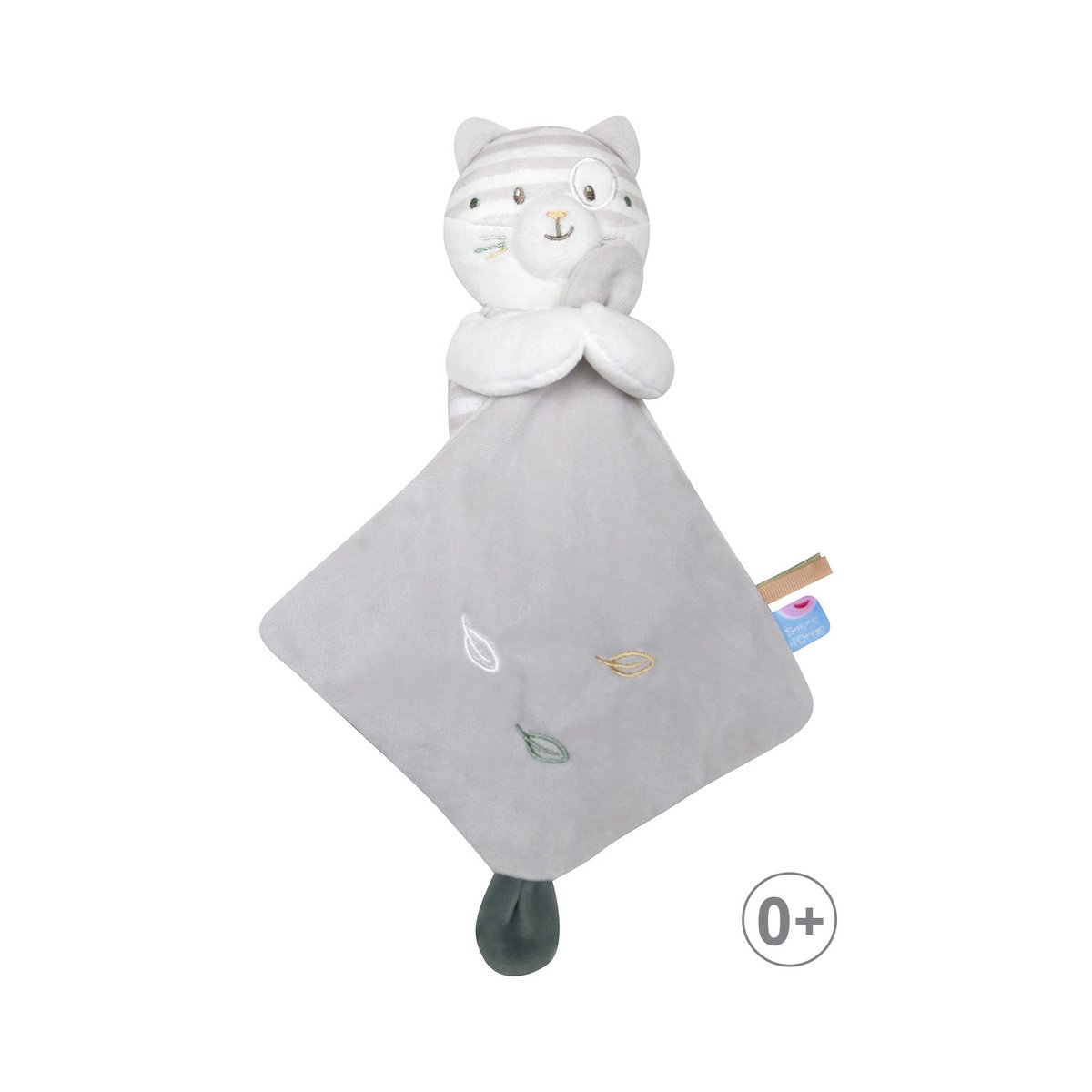 Doudou mouchoir chat sulivan velours doux beige, SUCRE D'ORGE