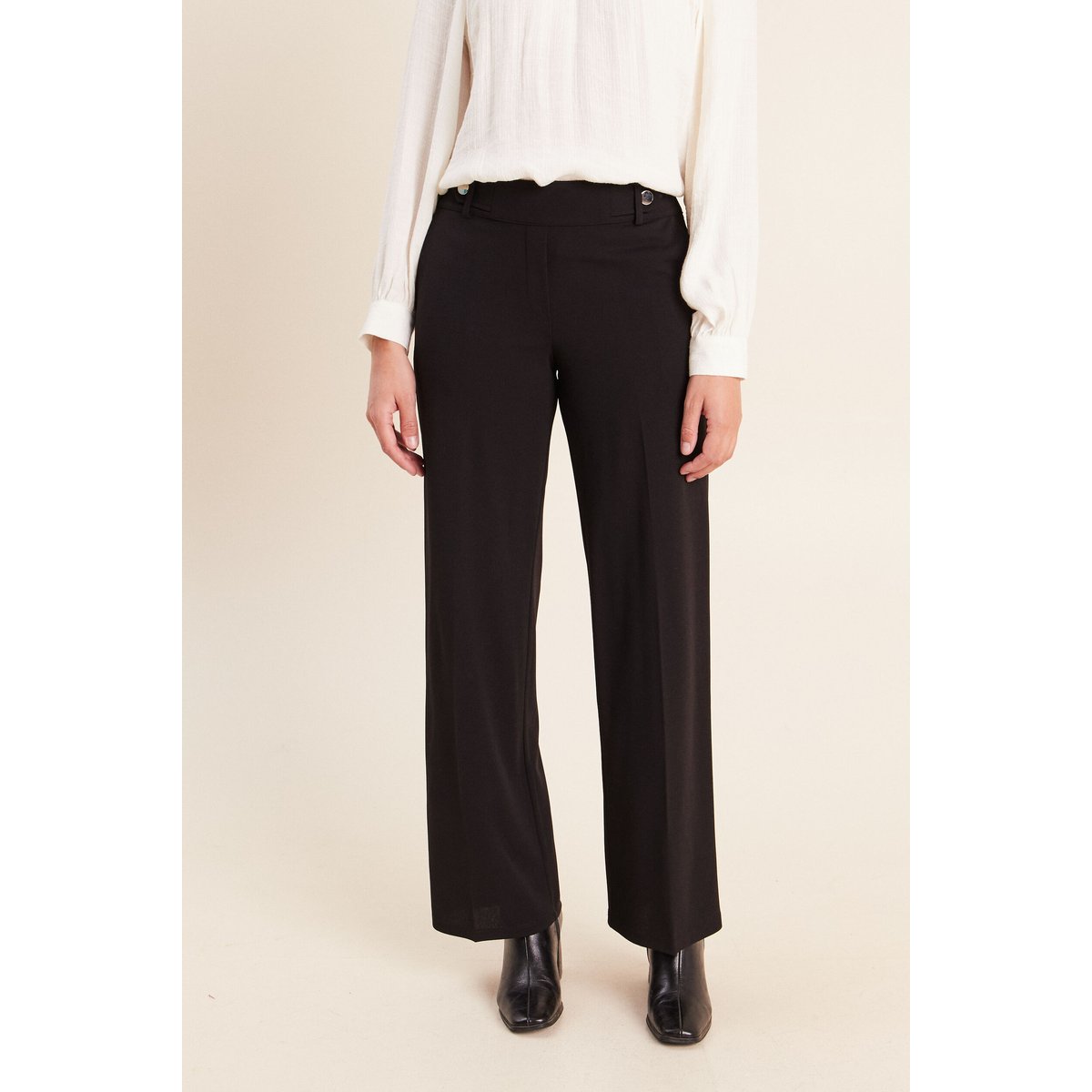 Pantalon taille haute noir, BREAL