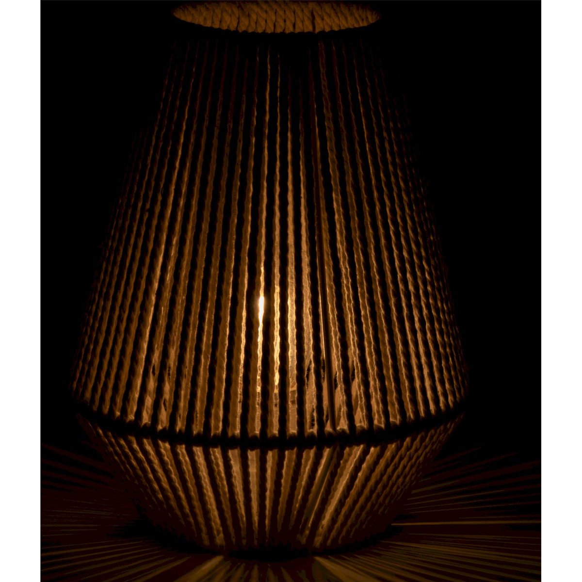 Lampe de table en corde de coton grège, RECOLLECTION