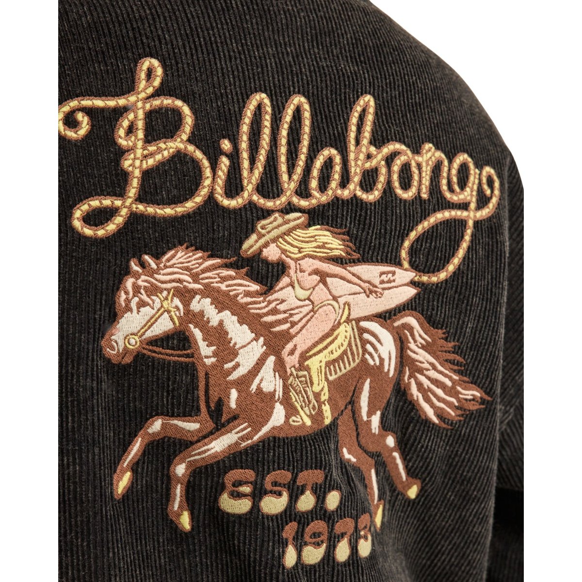 Veste zippée oversize CHILL noir off black, BILLABONG