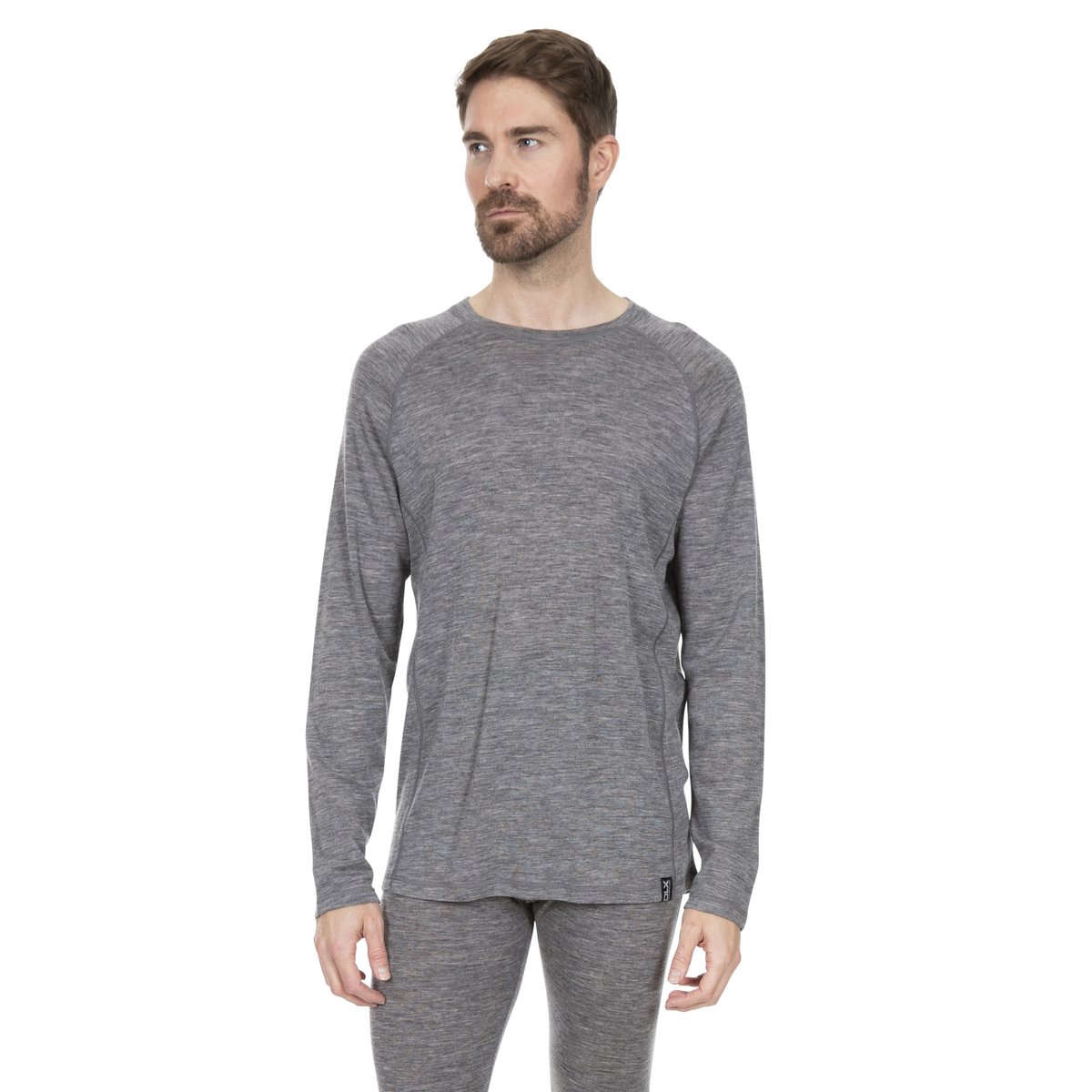 Maillot de corps manches longues WEXLER gris chiné, TRESPASS