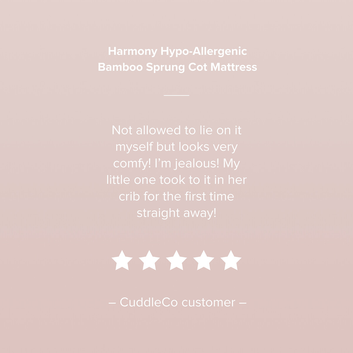 Harmony Bamboo Sprung Mattress cream, CUDDLECO