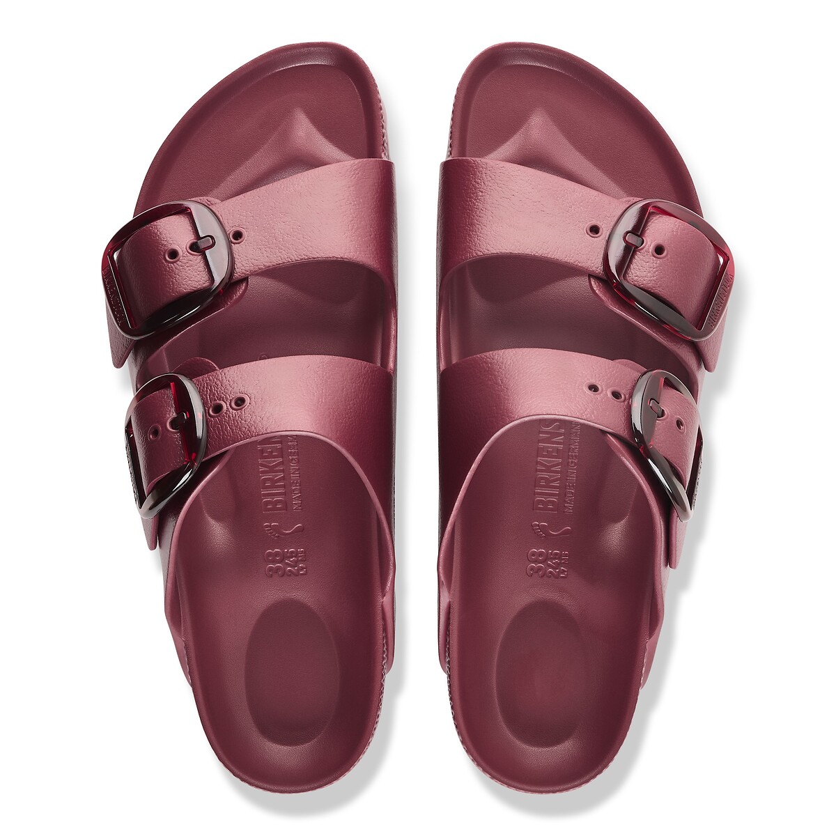 Mules double bride, ARIZONA BIG BUCKLE EVA bordeaux, BIRKENSTOCK