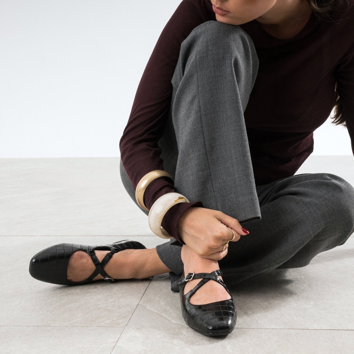 Ballerine BRIDGETTE noir, ERAM