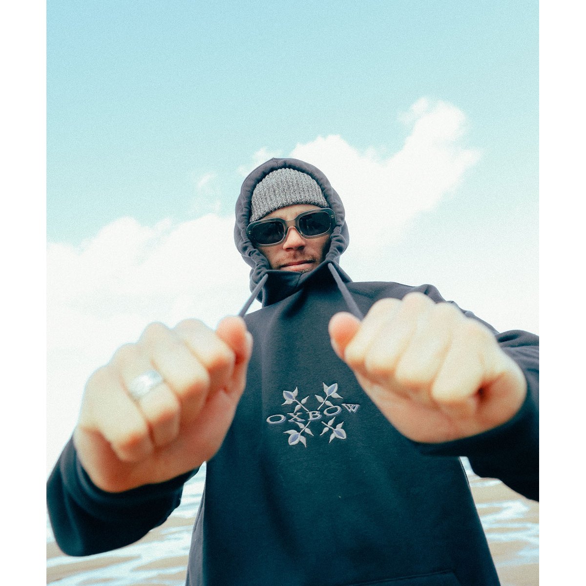 Sweat capuche LEGEND noir, OXBOW