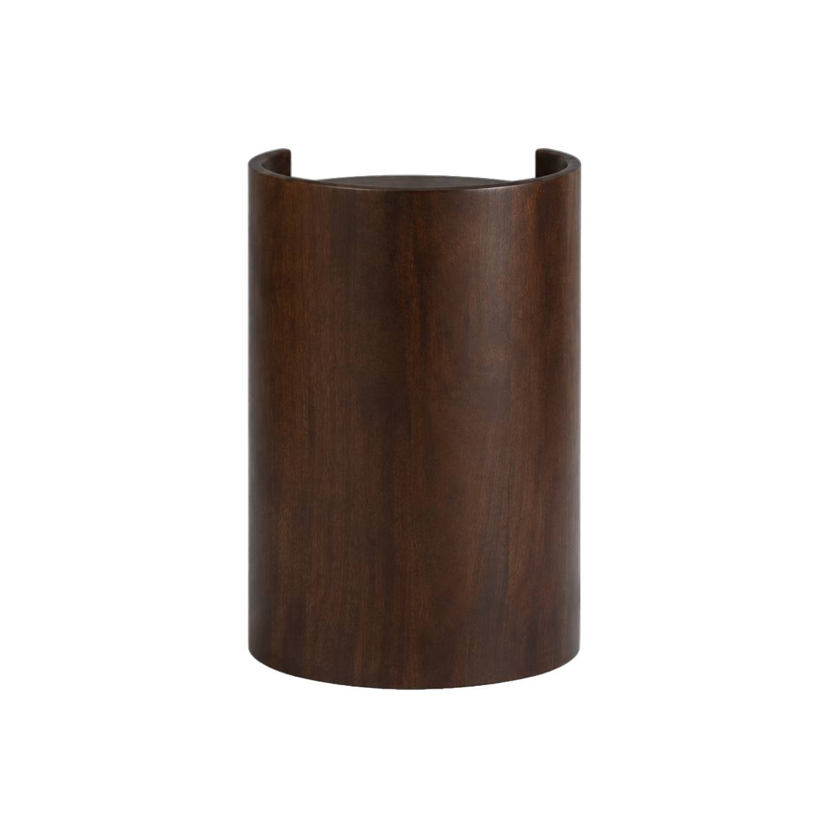Table de chevet à tiroirs en bois de manguier MAORA bois foncé, MADE IN MEUBLES