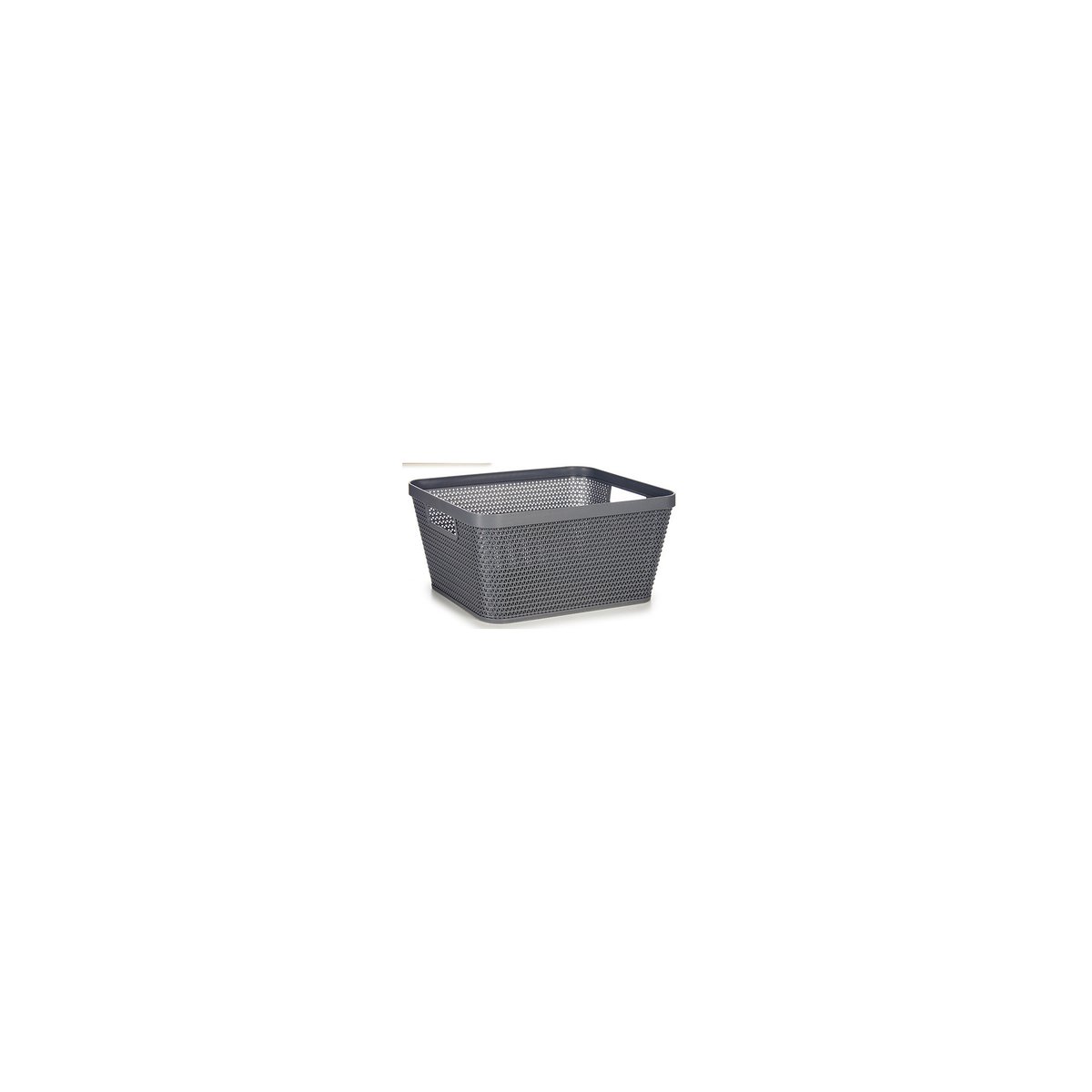Set 3 Paniers de Rangement Multiusage Rectangulaires Plastique Ajouré multicolore, WADIGA
