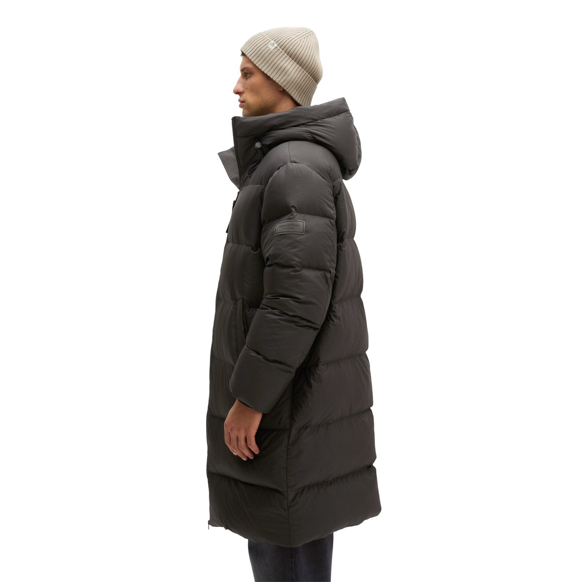 Manteau en duvet coupe regular léger et hydrofuge anthracite, MARC O'POLO