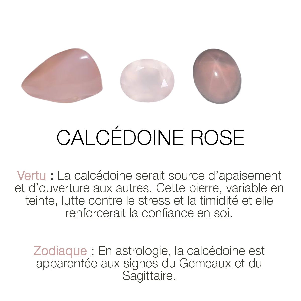 Collier multi moorea calcedoine rose rose, CAROLINE NAJMAN