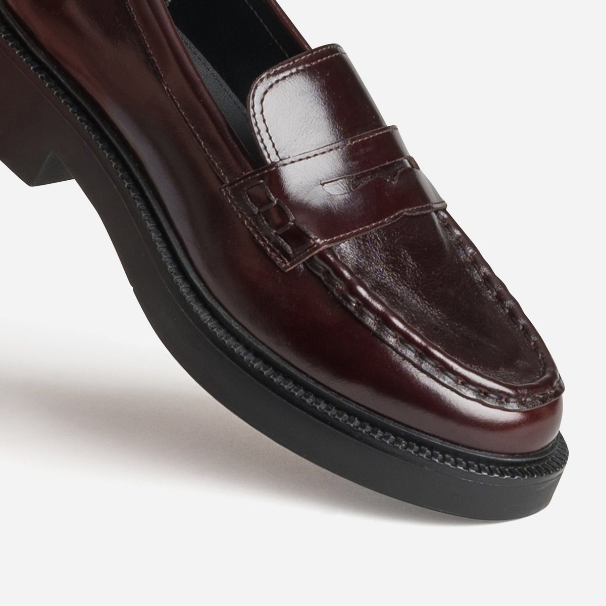 Mocassin en cuir GERALDINE cognac vintage, ERAM