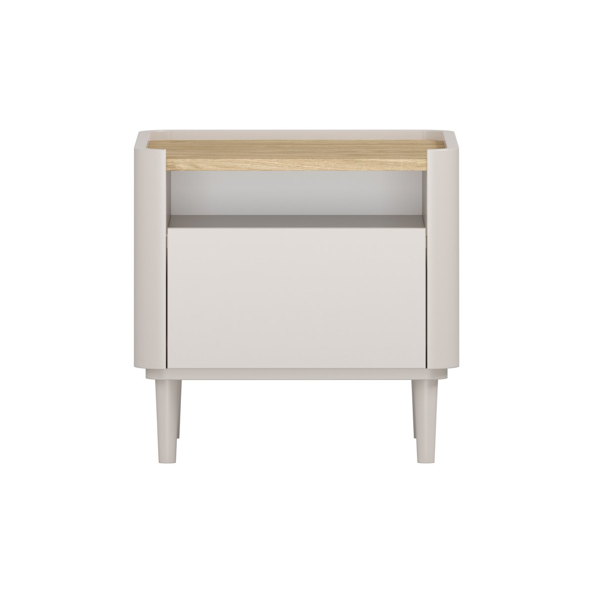 Table de chevet , ANYA beige, BOBOCHIC
