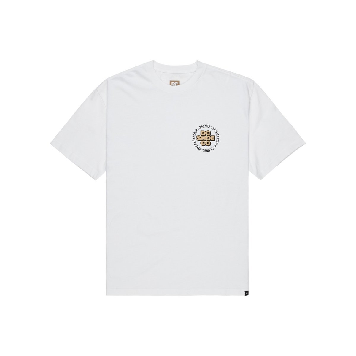 T-shirt à manches courtes WORK CIRCLE. blanc white, DC SHOES