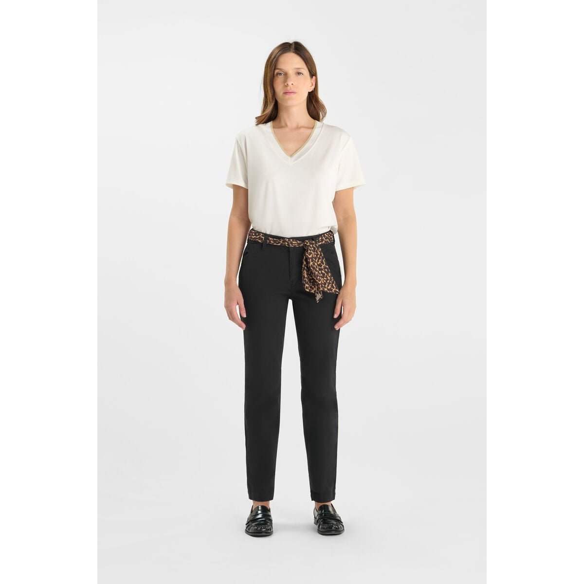 Pantalon droite KRISTIN black, LE TEMPS DES CERISES