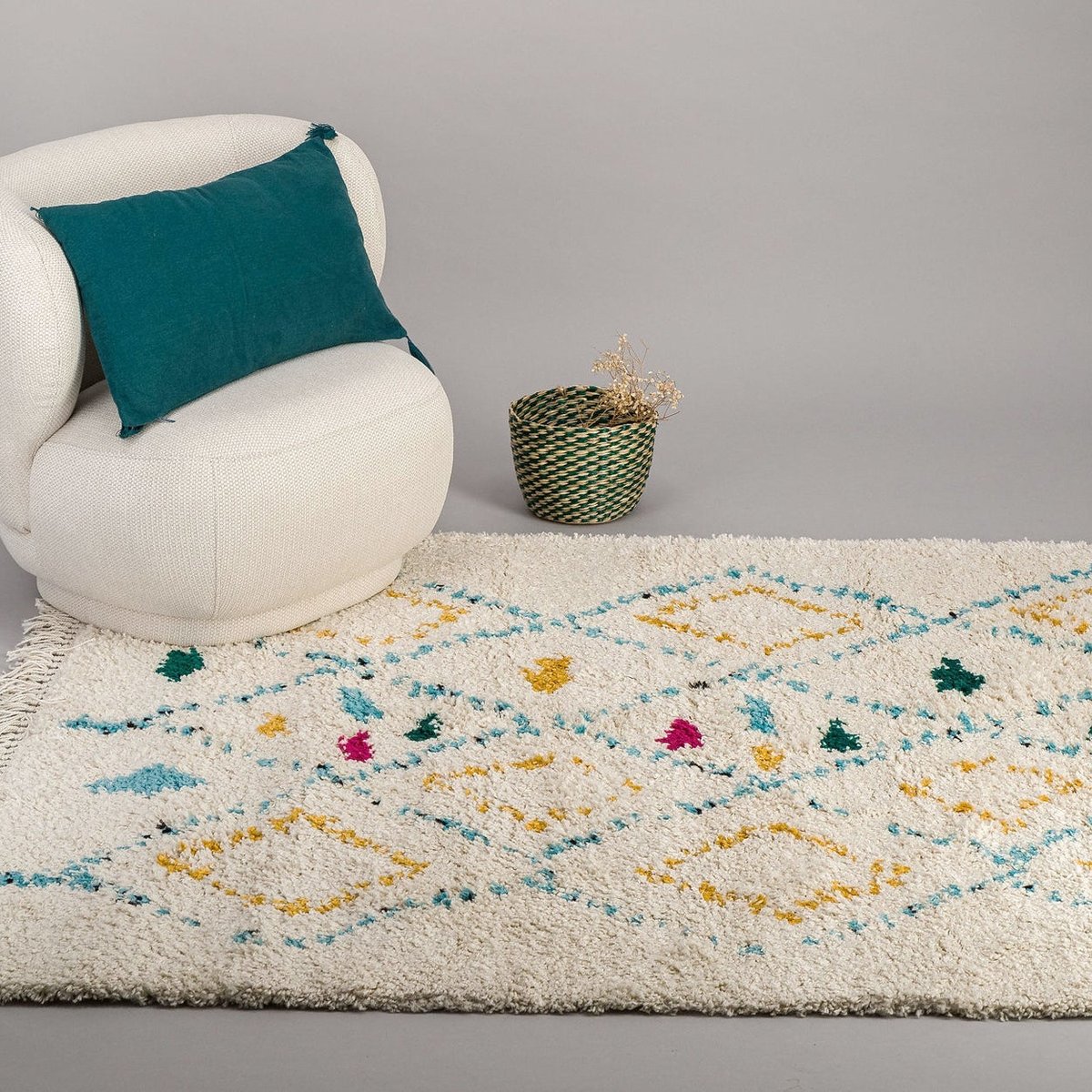 Tapis enfant épais et confortable SINBAD palette colorée, AFK LIVING