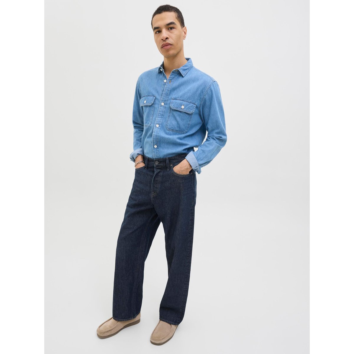 Jean Baggy Fit blue denim, JACK & JONES