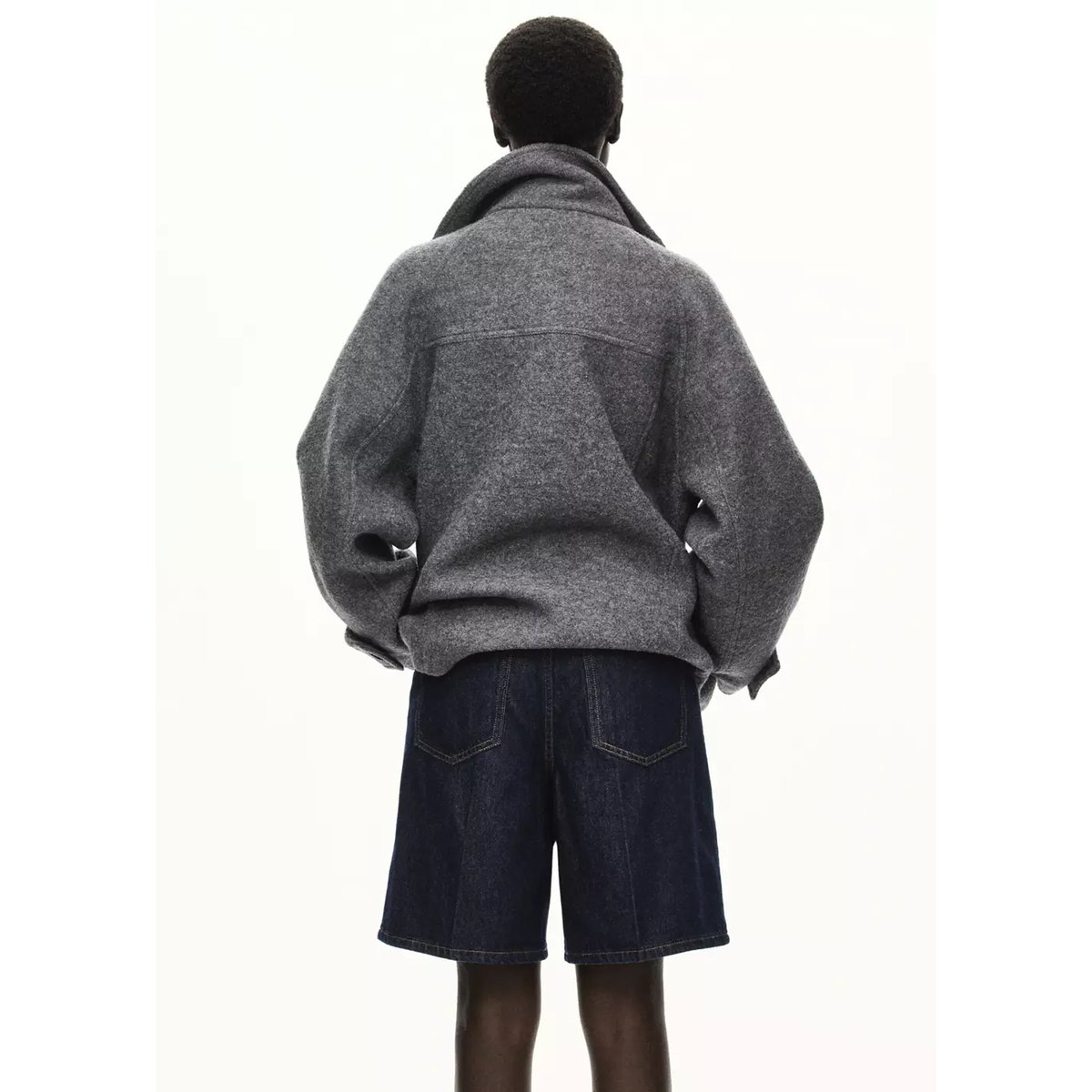 Manteau shoper gris, MANGO