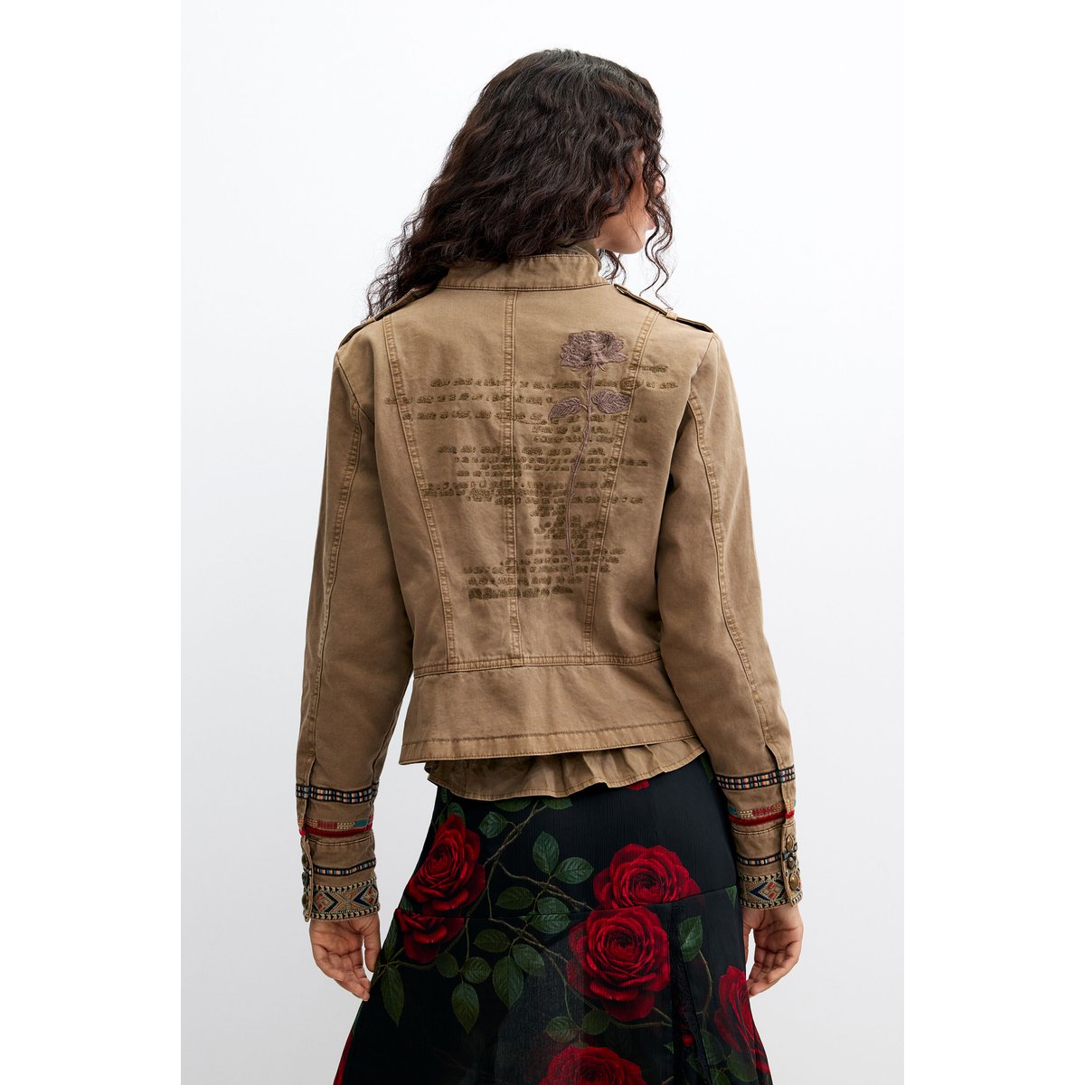 veste regular en coton vert, DESIGUAL