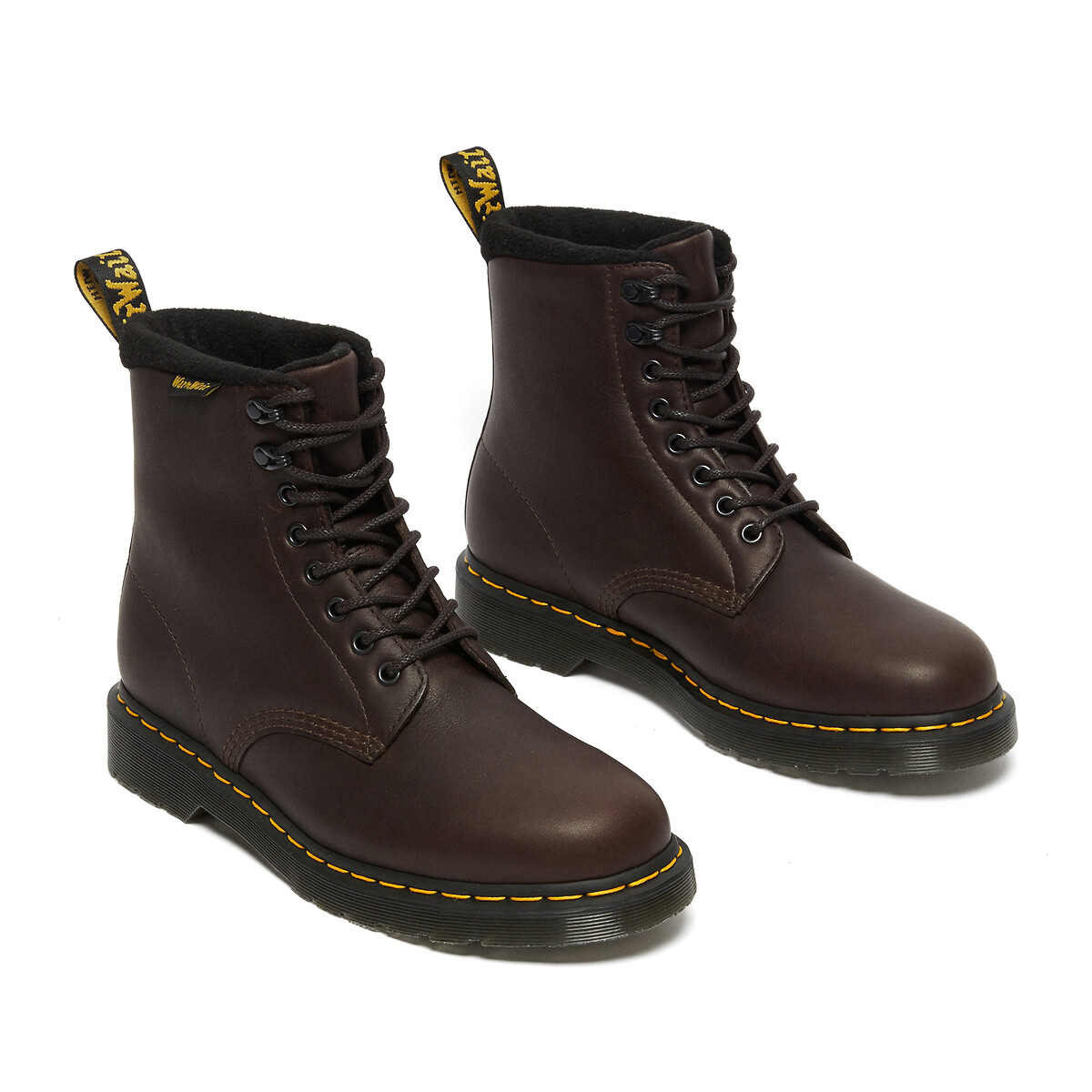 Botas em pele, 1460 Pascal WP castanho escuro, DR. MARTENS