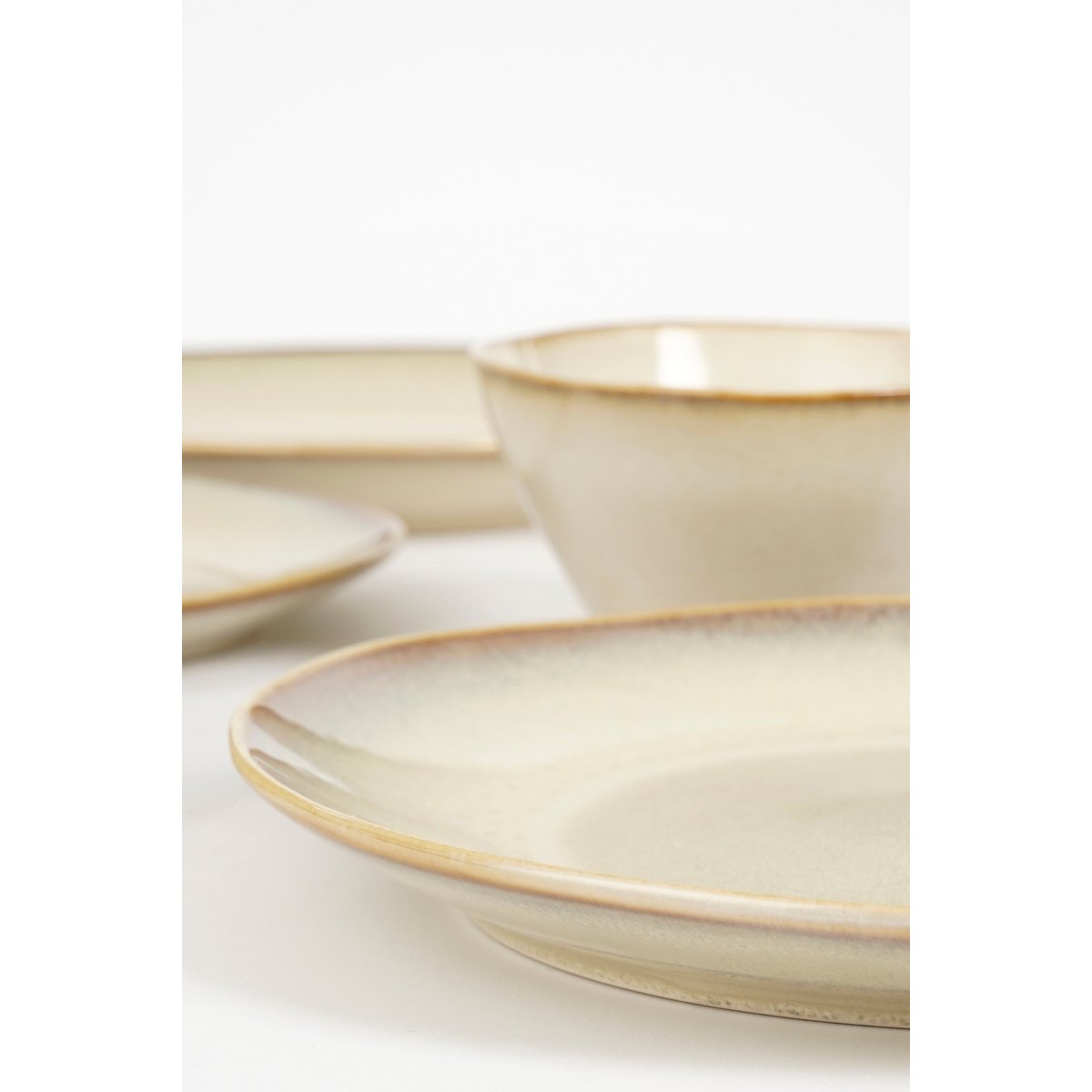 Service d'assiettes 16 pièces RACCO beige, MICA DECORATIONS