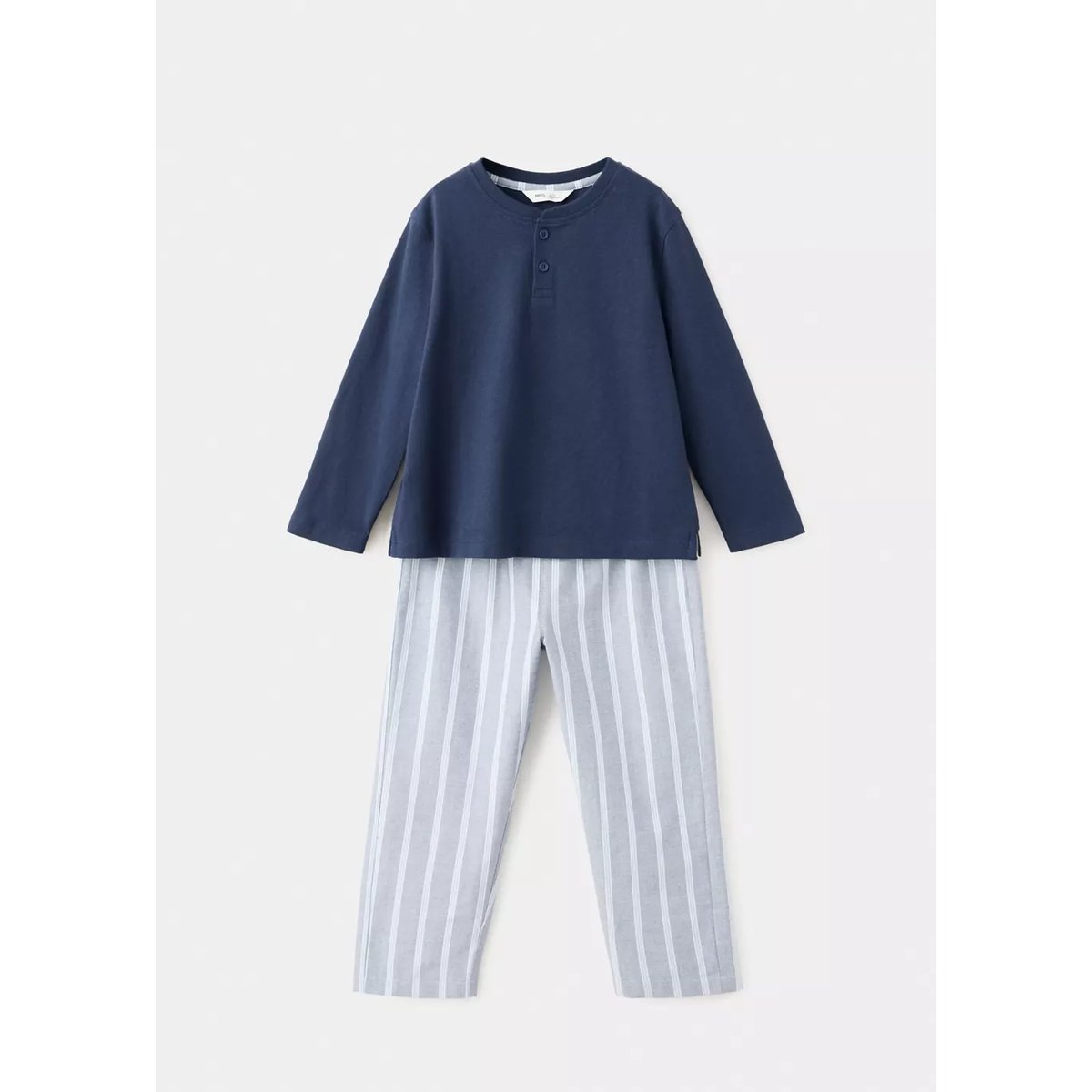 Pyjama complet à rayures bleu marine, MANGO BABY