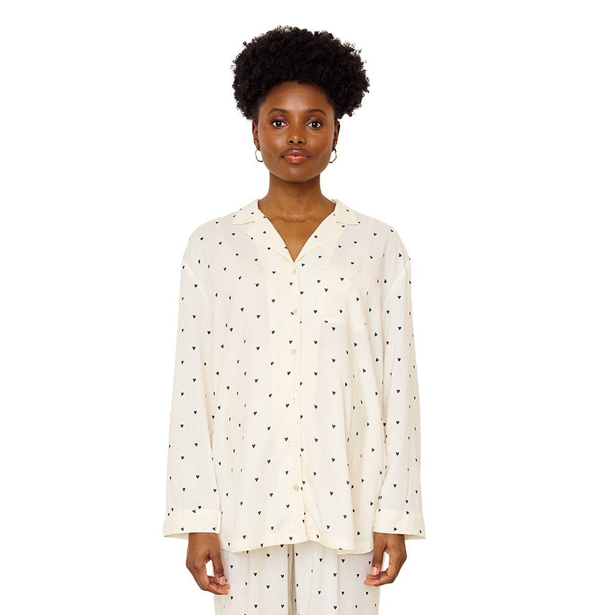 Pyjama de grossesse et d'allaitement écru, VERTBAUDET