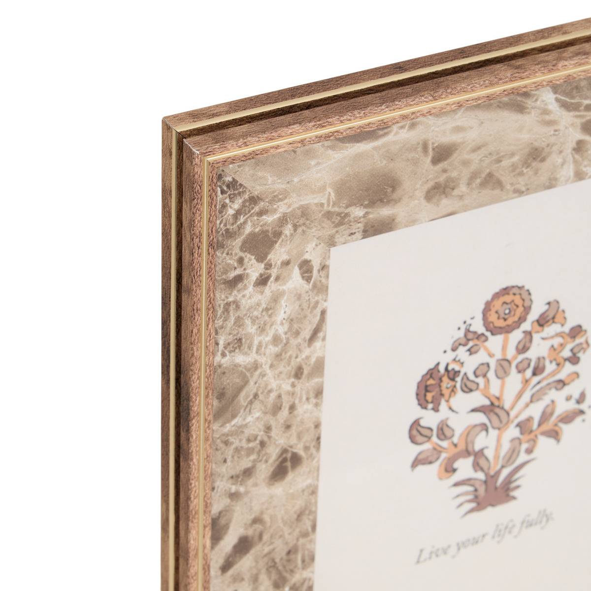 Cadre-photo rectangulaire MABLE marron, ATMOSPHERA