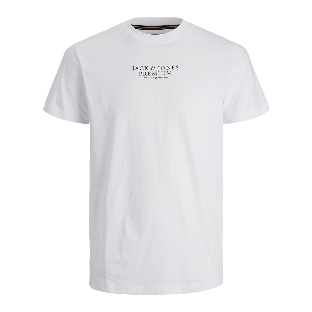 T-shirt col rond blanc, JACK & JONES