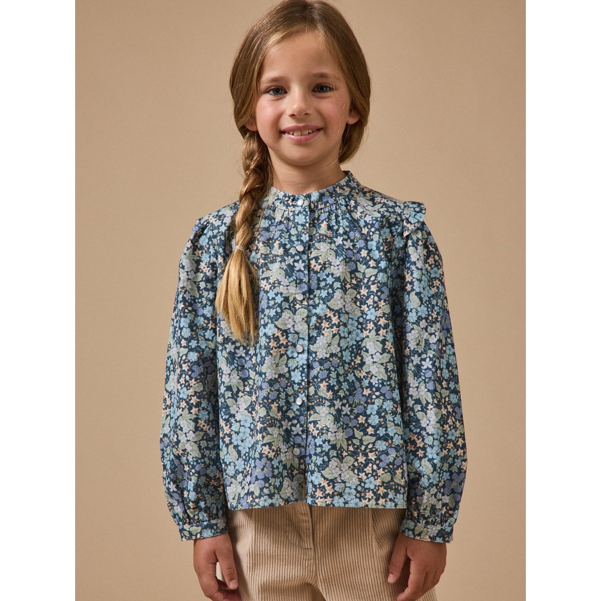 Chemise velours tissu Liberty liberty berry harvest, CYRILLUS
