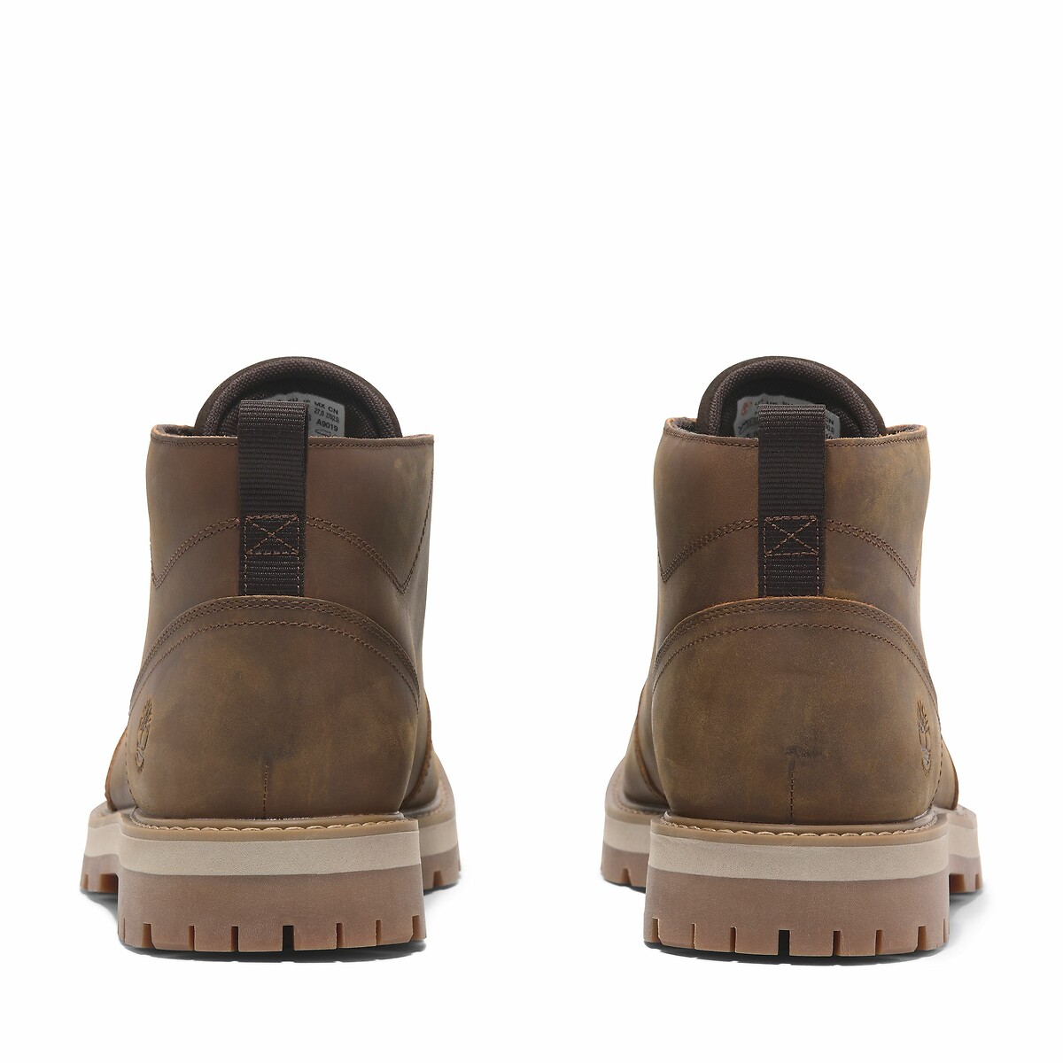 Botines de cuero con cordones BRITTON ROAD MID LACE CHUKKA marrón, TIMBERLAND